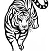 Tatouage Tigre Minimaliste Tribal Tatouage Tigre Minimaliste Tribal