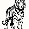 Tatouage Tigre Tribal Intense Tatouage Tigre Tribal Intense