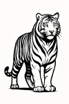 Tatouage Tigre Tribal Intense Tatouage Tigre Tribal Intense