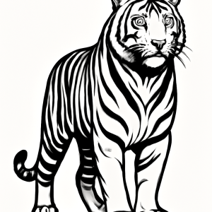 Tatouage Tigre Tribal Intense Tatouage Tigre Tribal Intense