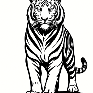 Tatouage Tigre Tribal Majestueux Tatouage Tigre Tribal Majestueux