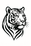 Tatouage Tigre Tribal Majestueux Tatouage Tigre Tribal Majestueux