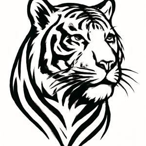 Tatouage Tigre Tribal Majestueux Tatouage Tigre Tribal Majestueux