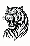 Tatouage Tigre Majestueux Puissant Tatouage Tigre Majestueux Puissant