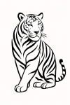 Tatouage Tigre Tribal Majestueux Tatouage Tigre Tribal Majestueux