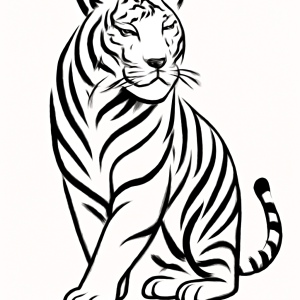 Tatouage Tigre Tribal Majestueux Tatouage Tigre Tribal Majestueux