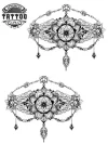 tatouage-temporaire-pied-arabesque-fleur-subtile tatouage-temporaire-pied-arabesque-fleur-subtile