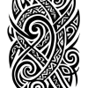 Tatouage Tribal avec Contours Nets Tatouage Tribal avec Contours Nets
