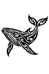 Tatouage Tribal Baleine Contours Bold Tatouage Tribal Baleine Contours Bold