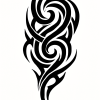 Tatouage Tribal Blanc Contours Nets Tatouage Tribal Blanc Contours Nets