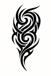 Tatouage Tribal Blanc Contours Nets Tatouage Tribal Blanc Contours Nets