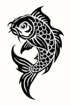 Tatouage Tribal Carpe Koi Avant tatouage-tribal-carpe-koi-avant