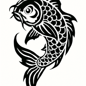 Tatouage Tribal Carpe Koi Avant tatouage-tribal-carpe-koi-avant