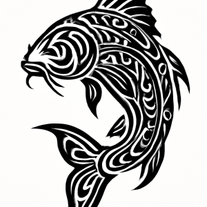 Tatouage Tribal Carpe Majestueuse tatouage-tribal-carpe-majestueuse