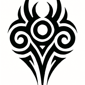 Tatouage Tribal Circulaire Symétrique Tatouage Tribal Circulaire Symétrique