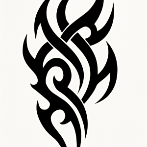 Tatouage Tribal Contours Épais Tatouage Tribal Contours Épais