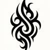 Tatouage Tribal Contours Harmonieux Tatouage Tribal Contours Harmonieux