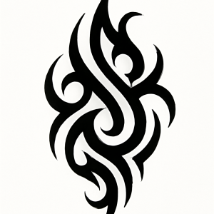 Tatouage Tribal Contours Harmonieux Tatouage Tribal Contours Harmonieux