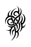 Tatouage tribal entrelacs organiques Tatouage tribal entrelacs organiques
