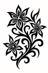 Tatouage tribal contours audacieux