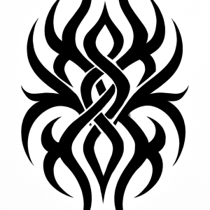 Tatouage tribal fond blanc stylé Tatouage tribal fond blanc stylé