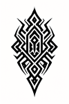 Tatouage Tribal Géométrique Épuré tatouage-tribal-géométrique-épuré