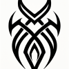 Tatouage Tribal Géométrique Personnage Tatouage Tribal Géométrique Personnage