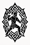 Tatouage Tribal Guerrier En Action tatouage-tribal-guerrier-en-action