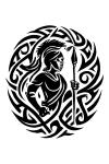Tatouage Tribal Guerrier Stylisé tatouage-tribal-guerrier-stylise