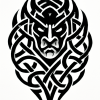 Tatouage Tribal Guerrier Totem Interlacé tatouage-tribal-guerrier-totem-interlace