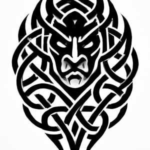 Tatouage Tribal Guerrier Totem Interlacé tatouage-tribal-guerrier-totem-interlace