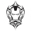 Tatouage Tribal Iron Man Masque tatouage-tribal-iron-man-masque