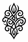 Tatouage Tribal Lignes Entrelaçées Tatouage Tribal Lignes Entrelaçées
