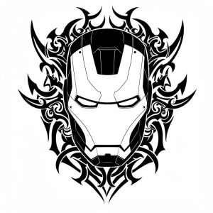Tatouage Tribal Masque Iron Man tatouage-tribal-masque-iron-man