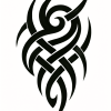 Tatouage tribal motifs entrelacés Tatouage tribal motifs entrelacés
