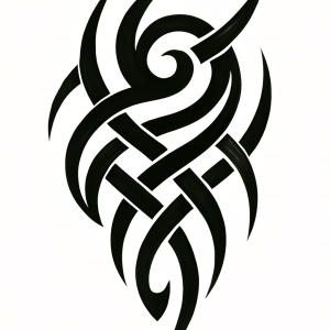 Tatouage tribal motifs entrelacés Tatouage tribal motifs entrelacés