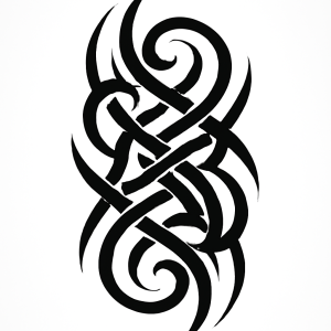 Tatouage tribal motifs entrelacés Tatouage tribal motifs entrelacés