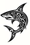Tatouage tribal requin stylisé tatouage-tribal-requin-stylisé