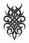 Tatouage Tribal Symétrie Entrelacée Tatouage Tribal Symétrie Entrelacée