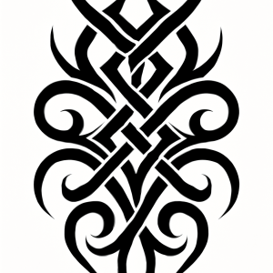 Tatouage Tribal Symétrie Entrelacée Tatouage Tribal Symétrie Entrelacée