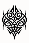 Tatouage Tribal Symétrie Entrelacée Tatouage Tribal Symétrie Entrelacée