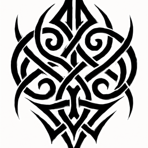 Tatouage Tribal Symétrie Entrelacée Tatouage Tribal Symétrie Entrelacée
