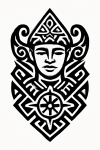 Tatouage Tribal Symétrie Géométrique Tatouage Tribal Symétrie Géométrique