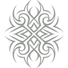 Tatouage tribal symétrique complexe Tatouage tribal symétrique complexe