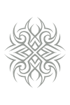 Tatouage tribal symétrique complexe Tatouage tribal symétrique complexe