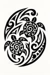 Tatouage Tribal Tortues Centralisées tatouage-tribal-tortues-centralisees