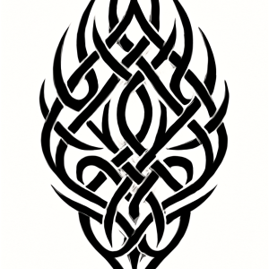 Tatouage Tribu Symétrie Élégante Tatouage Tribu Symétrie Élégante