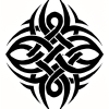 Tatouage Tribu Symétrique Ancestral Tatouage Tribu Symétrique Ancestral