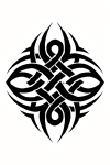 Tatouage Tribu Symétrique Ancestral Tatouage Tribu Symétrique Ancestral