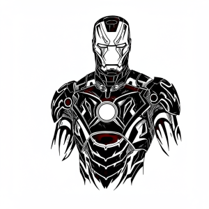 Tatouage Iron Man Tribal Précis tatouage-iron-man-tribal-précis